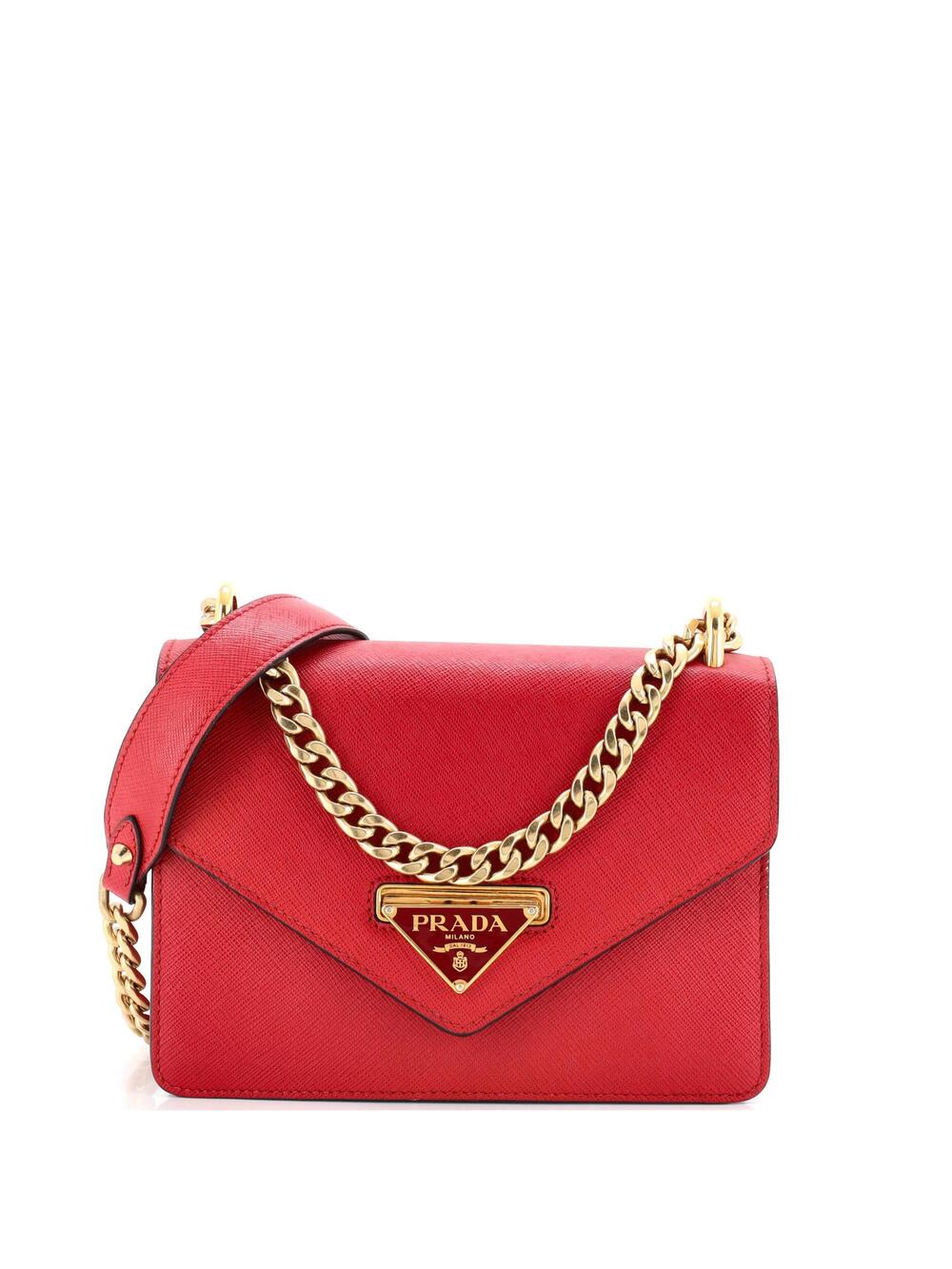 Prada Envelope Flap Chain Shoulder Bag #351872P15B